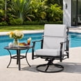 thumbnail image 2 of Aoodor 4-Piece Outdoor Chair Cushions 45 x 22 x 4 Inch Patio Furniture Seat Cushion - Light Gray, 2 of 10