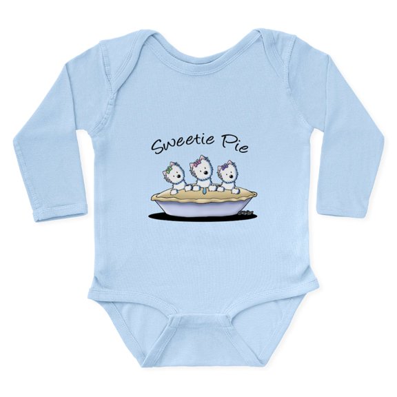 CafePress - Westie Sweetie Pie Long Sleeve Infant Bodysuit - Long Sleeve Cotton Baby Bodysuit