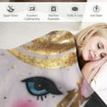 thumbnail image 3 of Fenyluxe Unicorn Throw Blanket for Girls ,Cute Flower Golden Ears Unicorn Blanket for Kids Girls Pink Unicorn Super Soft Flannel Blanket All Seasons Blankets for Unicorn Decor Girls Room  50x60in, 3 of 6