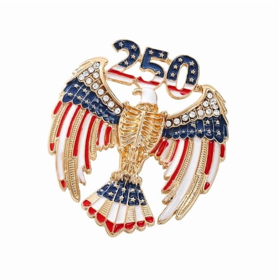 CEORPER Stylish US 250 Years Celebration Lapel Pin Jewelry Ideal For Parties And Event