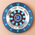 thumbnail image 2 of Acrylic Color Clock Superhero Modern Hair Simple Home Decor Wall Clock Wall Art, 2 of 5