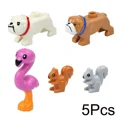 thumbnail image 3 of Bloques de construcción de animales MOC, escena de partículas pequeñas, tigre, oveja, pato, caballo, ballenas, modelo educativo, zoológico, regalo ensamblado, ladrillos de juguete DIY, 3 of 5