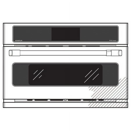 Café - 30" Built-In Single Electric Convection Wall Oven with 240V Advantium Technology - Matte white