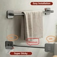 thumbnail image 5 of Non perforated suction cup wall mounted towel rack, bathroom storage rack, bathroom horizontal bar towel rack, 5 of 9