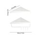 thumbnail image 3 of Shower Shelf Set Black White And Gunmetal Triangular Shelves Rust-proof Wall-mounted Adhesive Shower Storage, 3 of 6