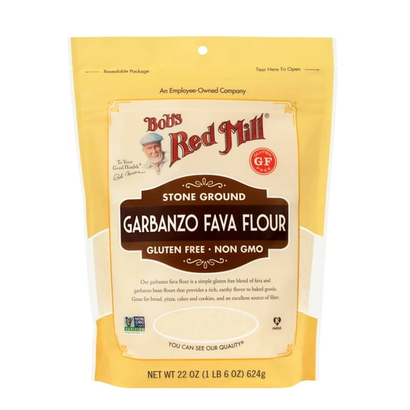 Bob's Red Mill, Gluten Free Garbanzo & Fava Bean Flour, 22 oz