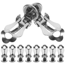 ULTNICE 50pcs Clip On Earring Findings Ear Clips Jewelry Stainless Steel for DIY Enthusiasts