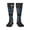 2 Black-1, variant on Women's Knee High Socks Thin Blue Line Flag Print Outdoor Casual Tube Socks