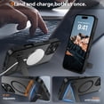 thumbnail image 6 of DUEDUE Magnetic Protective Case for iPhone 16 Pro Max, Black Matte Finish, Military-Grade Drop Protection with Built-in Kickstand, Compatible with MagSafe, 6 of 7