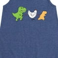 thumbnail image 3 of Instant Message - Dinosaur - T-Rex + Chicken = Dinosaur Nugget - Toddler & Youth Girls A-line Dress, 3 of 6