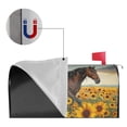 thumbnail image 5 of PHELIKA Horse Sunflowers 07 Magnetic Mailbox Covers Post Letter Box Cover Standard Size 25.5"H x 21"W, 5 of 8