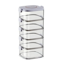 Yonrjhukm Spice Organizer, Kitchen Storage Box, Sealed Jar for Condiments and Seasonings, Detachable and Portable Design, Space-Saving Solution for Home and Office