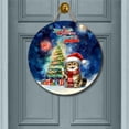 thumbnail image 2 of Merry Christmas and Happy New Year Santa Exotic Shorthair Holiday Xmas Winter 2025 Round Wood Sign Cat Lover Kitten Owner Gifts Hanging Wall Home Decor - 00024, 2 of 5