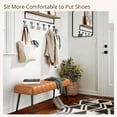thumbnail image 7 of Dycanpo 44.5”Bedroom Bench, Faux Leather Modern Bench with Metal Legs,Brown, 7 of 7