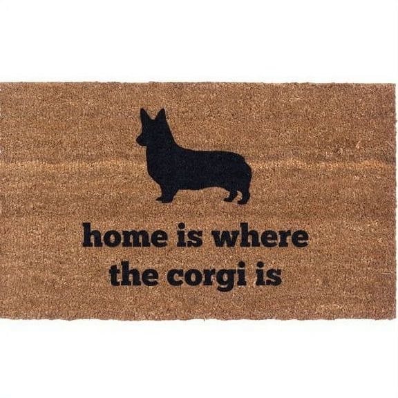 Coco Mats N More Corgi Life Vinyl Back Doormat