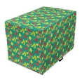 thumbnail image 1 of Fruit Dog Crate Cover, Summer Time Layout of Watermelon Bananas Peach Pears Strawberries and Lemons, Easy to Use Pet Kennel Cover Small Dogs Puppies Kittens, 7 Sizes, Shamrock Green, by Ambesonne, 1 of 6