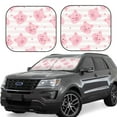 thumbnail image 6 of Kdxio Cartoon Pig Print 2-Piece Sun Shade Front Windshield - Foldable Car Front Window Sunshades For Most Sedans Suv Truck, 6 of 6