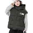 thumbnail image 2 of AUNVITO Kids 3-12Y Lightweight Warm Hooded Vest Sleeveless Puffer Jacket with Pockets Nylon Spandex Casual Outdoor, 2 of 5