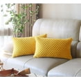 thumbnail image 2 of 18x18 Throw Pillow Covers Set of 2, Decorative Boho Covers for Bed, Couch Fluffy Pillow Cover for Living Room, Neutral Home Décor Accent for Sofa - Cream, 2 of 6