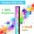 thumbnail image 4 of 1pc Smart RGB Floor Lamp With Music Sync, Modern 16 Million Color Changing Standing Mood Light With APP & Remote Control, DIY Modes & Timer For Living Room Gaming Room Decor, 4 of 4