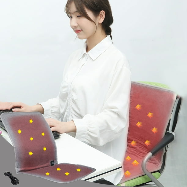 Dvkptbk USB Electric Heated Cushion,with 3 Heating Modes Fast USB Heating Throw Cushion for Office Study Sitting Room Library Coffee Shop Plane and More (Coffee) Electric Blanket on Clearance