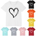 thumbnail image 5 of Odeerbi Kids Boys Girls Summer Cotton T-shirt Fashion Cute Printed Casual Short Sleeve Cotton Tops Shirts Kids Clothes Blue, 5 of 5