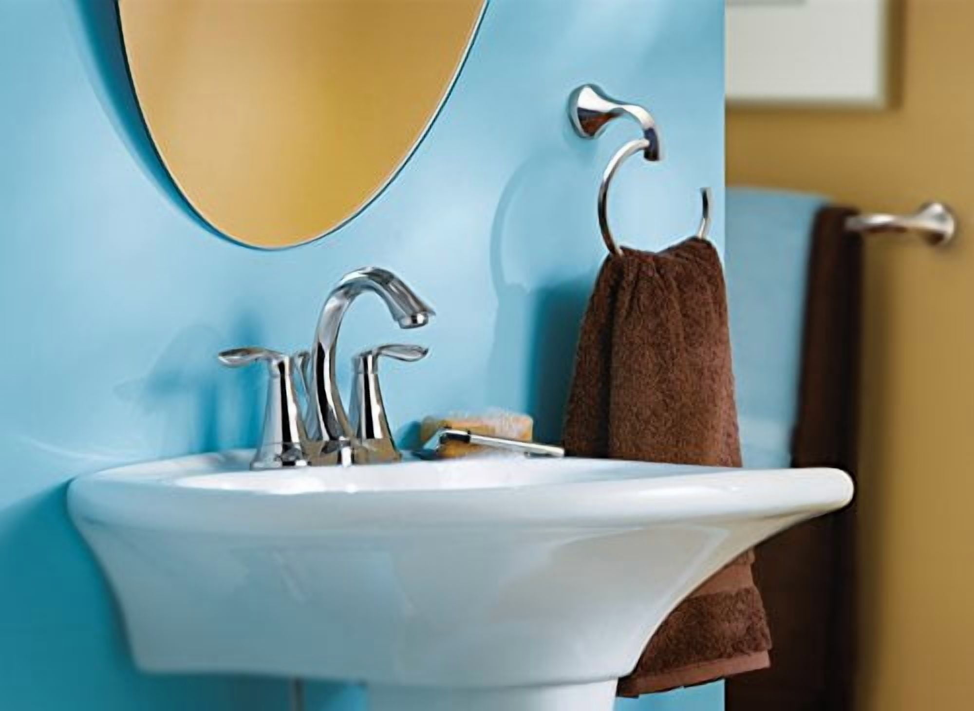 Moen 6410 Eva Two-Handle High Arc Bathroom Faucet