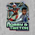 thumbnail image 2 of Men's Transformers: EarthSpark Robby and Twitch  Graphic Tee Athletic Heather X Large, 2 of 5