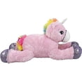 thumbnail image 1 of PELUCHERIA - Pony Unicornio de Peluche Acostado de 60 Cm (Rosa), 1 of 5