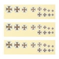 thumbnail image 1 of 3 Pcs Square Cross Guitar Musical Instrument Stickers Electric Guitar Decals, 1 of 8