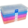 thumbnail image 1 of Plastic Organizer Container Storage Box Adjustable Divider Removable Grid Compartment for Jewelry Beads Earring Tool Fishing Hook Small Accessories( grids X ), 1 of 7