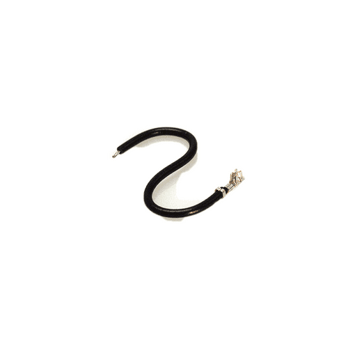 H4BXG-10110-B8 Black 28 AWG Jumper Lead Socket to Cable (Round) Gold 10.0 (254.0mm) :RoHS