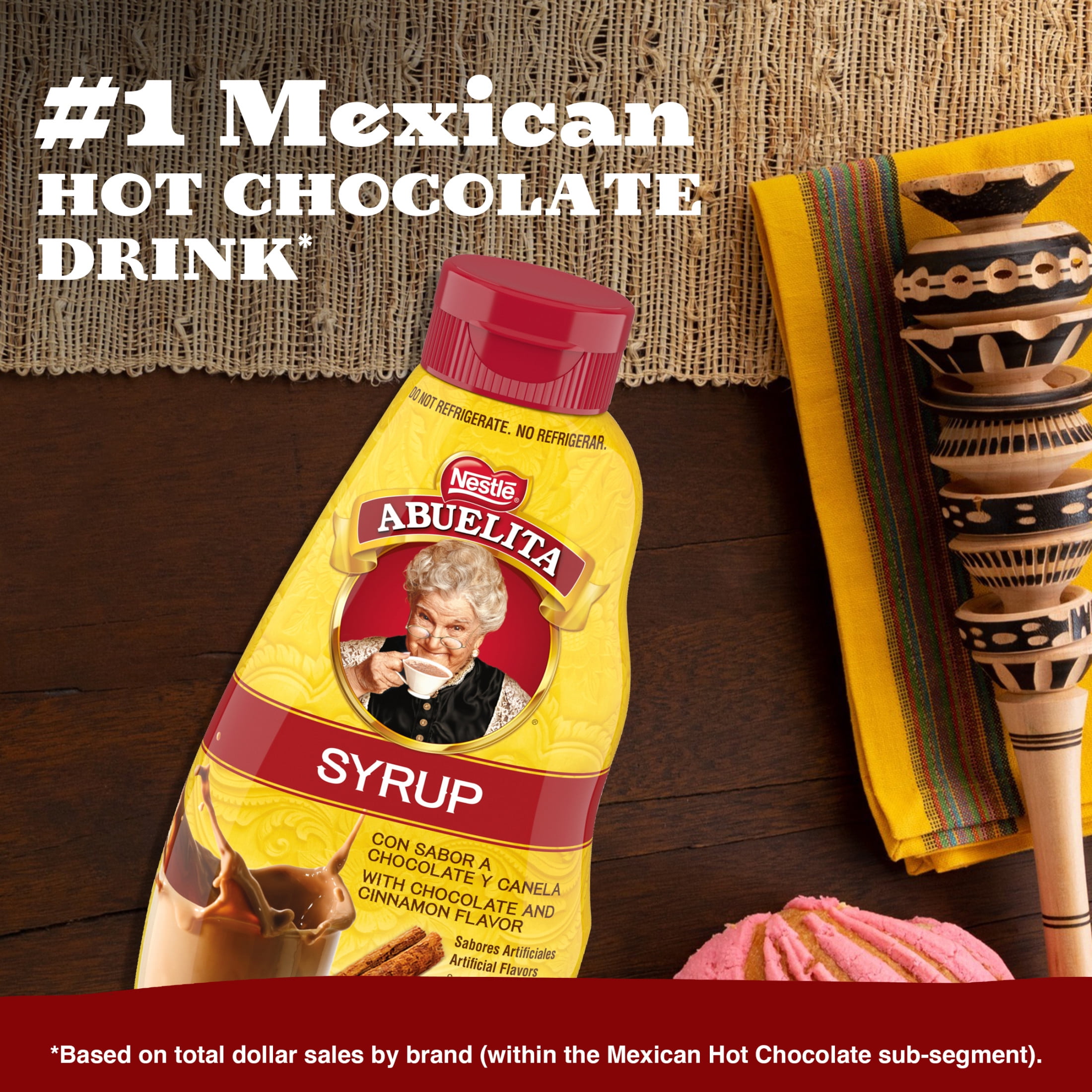 Nestle Abuelita Chocolate Syrup, Cinnamon Flavor, 16 oz