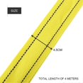 thumbnail image 2 of 4 Meter Load 5 Ton Car Trailer Towing Rope Strap Tow Cable with Hooks Emergency Vehicle Tool, 2 of 4