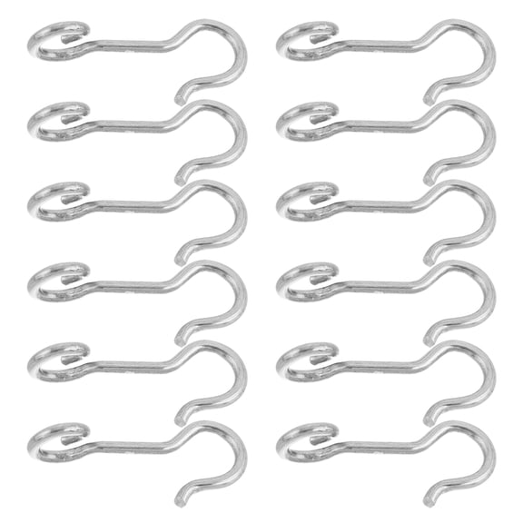 Raindrops 100pcs S Hooks for Hanging S Hooks Stainless Steel  Metal Hooks Fitting Heavy Duty for Hanging Pots and Pans Coffee Cups Clothes Plants Silver
