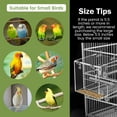 thumbnail image 3 of Automatic Bird Feeder Clear Acrylic Bird Cage Feeder No Spill Bird Feeder for Cage No Mess Bird Cage Pet Feeder Seed Food Container for Parakeet Parrot Cockatiels 5.1x4.3x5.1 inch/6.3x6.3x6.3 inch, 3 of 9
