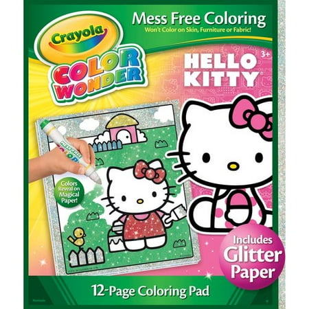 Crayola Color Wonder Glitter Coloring, Hello Kitty - Walmart.com
