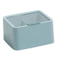 thumbnail image 1 of Billuyoard Caja de almacenamiento con tapa transparente, doble compartimento, organizador de cosméticos de escritorio, artículos diversos, contenedor de Almacenamiento y organización del hogar Azul Billuyoard HA067813-03, 1 of 6