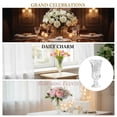 thumbnail image 7 of Elegant Clear Glass Vase, 5.9 x 11.6 in, Textured Crystal Fluted Design Decorative Tabletop Vase for Centerpieces, Weddings, Home Decor, 7 of 7