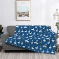 thumbnail image 2 of Fotbe Cartoon Geese With Xmas Manta de Franela con Estampado, Manta Ultrasuave para Cama, Sofá, Auto, Hipoalergénica y Antibolitas-60"x50", 2 of 6