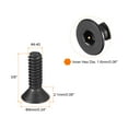 thumbnail image 2 of #4-40x3/8" Flat Head Socket Cap Screws, 10.9 Grade Carbon Steel Hex Socket Countersunk Machine Screws, Black, 20pcs, 2 of 5