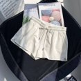 thumbnail image 1 of Pantalones cortos deportivos de cintura alta con cintura elástica para mujer, ropa exterior informal holgada, pantalones de pierna ancha, pijamas de verano para el hogar, 1 of 6