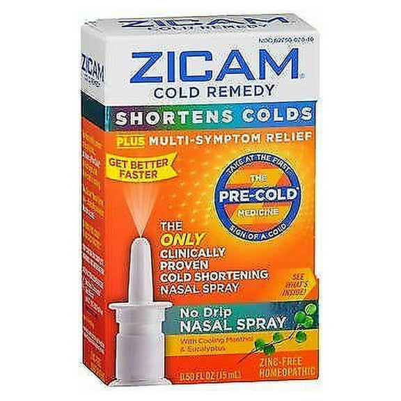 Zicam Cold Remedy Shorten Cold   Multi-Symptom Nasal Relief 0.5 oz, 3 Pack