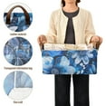 thumbnail image 6 of Blue Floral Flowers Storage Bins with Handles Foldable Storage Baskets for Shelves Organizer Cloth Baskets, 6 of 8