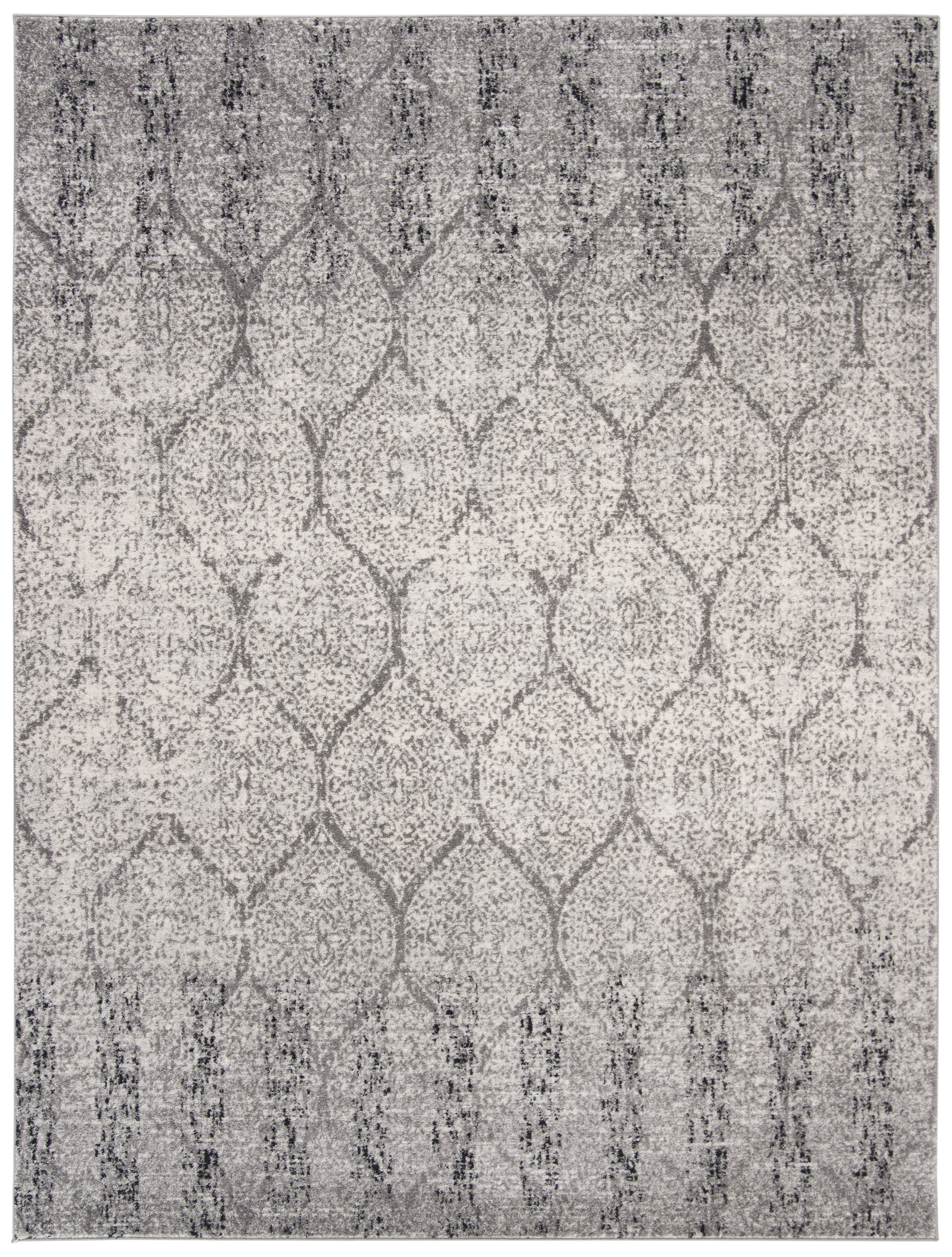 SAFAVIEH Madison Leighton Geometric Area Rug, Grey/Ivory, 12' x 15'