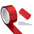 thumbnail image 3 of Unique Bargains 40mmx50m Prism Tape Holographic Reflective Self Adhesive Decor, Red, 3 of 5