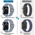 thumbnail image 3 of Heytea Correa elástica Solo Loop compatible con correas de Apple Watch de 42 mm, 44 mm y 45 mm, banda trenzada de nailon elástico y hebilla ajustable, correa deportiva para hombres, 3 of 5