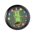 thumbnail image 3 of Reloj de pared con forma de bola de billar, mesa de billar redonda de 11,6 pulgadas, ideal para salas de billar, salas de billar, salas de juegos y Negro, 3 of 8