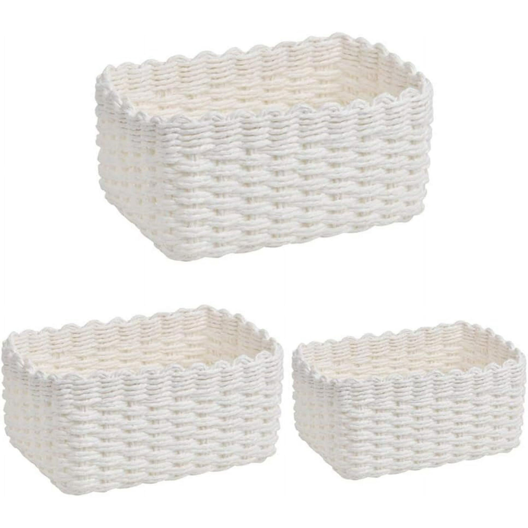 Panier De Rangement Tressé Avec Poignée Jouets De Panier à