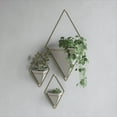 thumbnail image 4 of Umbra Trigg Ceramic Hanging Planter Wall Décor Large White/Brass, 4 of 21